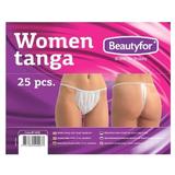 Гащи за еднократна употреба за жени - Beautyfor Disposable Women Tanga, 25 броя