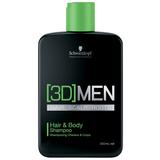 Шампоан за коса и тяло - Schwarzkopf 3D Men Hair & Body Shampoo 250 мл