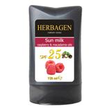 Плажна емулсия с малиново масло и макадамия SPF 25 Herbagen, 150мл