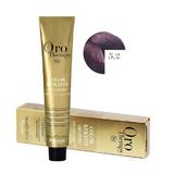 Полу-перманентна боя Fanola Oro Therapy Color Keratin 5.2 Светло виолетово кестеняво, 100мл