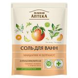 Антицелулитни соли за вана с мандаринови и бергамотни масла Zelenaya Apteka, 500г