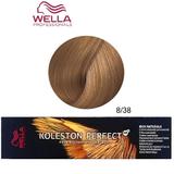Перманентна крем боя - Wella Professionals Koleston Perfect ME+ Rich Naturals, нюанс 8/38 светло русо златисто синьо