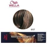 Перманентна крем боя - Wella Professionals Koleston Perfect ME+ Pure Naturals, нюанс 6/07 тъмно русо естествено кестеняво