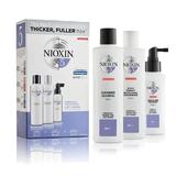 Комплект от продукти против леко падане за изрусена или химически третирана коса с изтъняла коса - Nioxin System 5, 300 мл+300 мл+100 мл