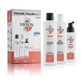 Комплект продукти против падане на боядисана коса с тънък драматичен вид - Nioxin System 4, 300 мл+300 мл+100 мл
