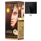 Перманентна боя за коса Rosa Impex Color Time, нюанс 10 Black