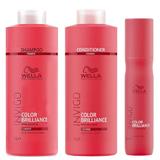 Пакет за боядисана груба коса Wella Professionals Invigo Color Brilliance – Шампоан, Балсам, Спрей