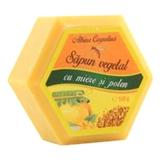 Растителен сапун Hexagonal с мед и цветен прашец Albina Carpatina, Apicola Pastoral Georgescu, 100г