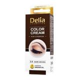 Боя за вежди от арганово масло Delia Cosmetics, нюанс 3.0 Тъмно кафяво, 15мл