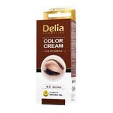 Боя за вежди от арганово масло Delia Cosmetics, нюанс 4.0 Kафяво, 15мл