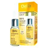 Серум с витамини A + E + F за лицето и шията Delia Cosmetics, 10мл