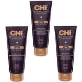 Пакет 3 x Защитен крем за коса и скалп - CHI Farouk Deep Brilliance Olive & Monoi Soothe & Protect Hair & Scalp Protective Cream, 177мл