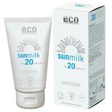 Органично плажно мляко за чувствителна кожа с малиново масло SPF 20 Eco Cosmetics, 75 мл