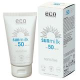  Органично плажно мляко за чувствителна кожа с малиново масло SPF 50 Eco Cosmetics, 75 мл