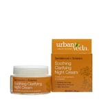 Овлажняващ нощен крем за успокояваща чувствителна кожа - Urban Veda, 50 мл