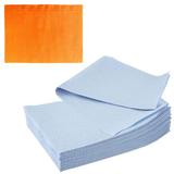 Оранжеви козметични кърпи Prima PE и хартия 33 х 45 см