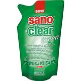  Резерва Почистващ препарат за прозорци Green Window- Sano Clear Green Refill, 750 мл