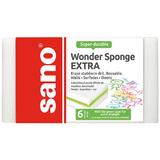  Гъба за съдове Extra Magic - Sano Wonder Sponge Extra, 6 бр