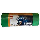  Зелени домакински чанти - Sano Optima Super, 120 л, 10 бр
