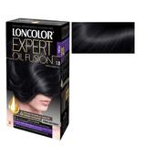  Полутрайна боя за коса   без амоняк  Loncolor Expert Oil Fusion, нюанс 1.9 черно синьо