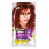 Полу-перманентна боя Loncolor Trendy Colors, нюанс  R3 rosu rave, 2x 25 мл