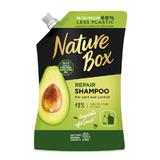  Шампоан резерва за увредена коса със студено пресовано масло от авокадо - Nature Box, 500мл