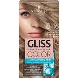  Перманентна боя за коса с хиалуронова киселина -Schwarzkopf Gliss Color, нюанс 8-16 Natural Ash Blonde