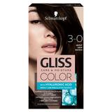 Перманентна боя за коса с хиалуронова киселина -Schwarzkopf Gliss Color, нюанс3-0 Deep Brown
