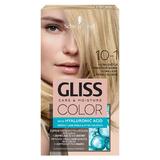 Перманентна боя за коса с хиалуронова киселина -Schwarzkopf Gliss Color, нюанс  10-1 Ultra Light Pearly Blonde