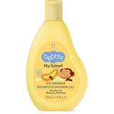  Шампоан и душ гел с аромат на банани 2 в 1 за деца +1 година - Bebble, 250 мл