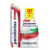 Комплект Paradontax GSK за здрави зъби и здрави венци: Paradontax GSK Classic паста за зъби, 75 мл + Paradontax Daily Care Gum Care Fresh Mint GSK Вода за уста, 300 мл