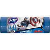 100% биоразградими чанти Captain America Vortex Superhold Avengers, 35 л, 20 бр