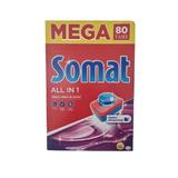  Таблетки за съдомиялна машина - Somat All in 1, 80 бр