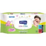 Мокри кърпички за чувствителна бебешка кожа - Septona Baby Calm'n'Care Sensitive Wipes, 54 кърпички, 1 опаковка