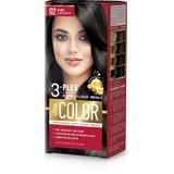 Перманентна крем боя- Aroma Color 3-Plex Permanent Hair Color Cream, нюанс 02 Dark Chestnut, 90 мл