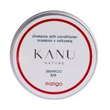 Твърд шампоан и балсам 2 в 1 с манго в метална кутия - KANU Nature Shampoo Bar с манго балсам, 75 гр