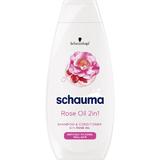  Шампоан и балсам 2 в 1 с розово масло за коса от рибарка - Schwarzkopf Schauma Rose Oil 2 в 1  400 мл