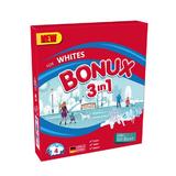 > Автоматичен  прах 3 в 1 със свеж зимен аромат за бяло пране - Bonux 3 в 1 за Whites Polar Ice Fresh, 400 гр