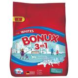  Автоматичен прах 3 в 1 със свеж зимен аромат за бяло пране - Bonux 3 в 1 за Whites Polar Ice Fresh, 4000 гр