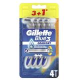 Самобръсначка с 3 остриета - Gillette Blue 3 Comfort, 4 бр