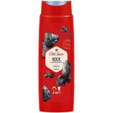 Душ гел и шампоан за мъже - Old Spice Rock Shower Gel + Shampoo 2in1 with Charcoal, 250 мл