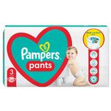 Активни бебешки пелени Pampers Pants, размер 3 (6-11 кг), 62 бр