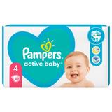 Бебешки пелени - Pampers Active Baby, размер 4 (9-14 кг), 49 бр