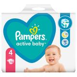  Бебешки пелени - Pampers Active Baby, размер 4 (9-14 кг), 76 бр