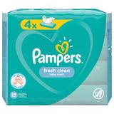 Мокри бебешки салфетки - Pampers Fresh Clean, 4x 52 бр