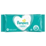  Мокри кърпички за чувствителна бебешка кожа - Pampers Sensitive, 52 бр