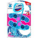  Тоалетен освежител с аромат на розова магнолия - Domestos Active Blue Water Power 5+ Pink Magnolia Duo Pack, 2x 53 гр