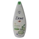 Душ гел с краставица и зелен чай - Dove Go Fresh Nourshing Beauty Shower Nutrium Moisture, 750 мл