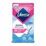 Ежедневни абсорбенти - Libresse Dailies Fresh Regular, 32 бр