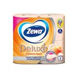 3-слойна тоалетна хартия с аромат на праскова - Zewa Deluxe, 4 ролки